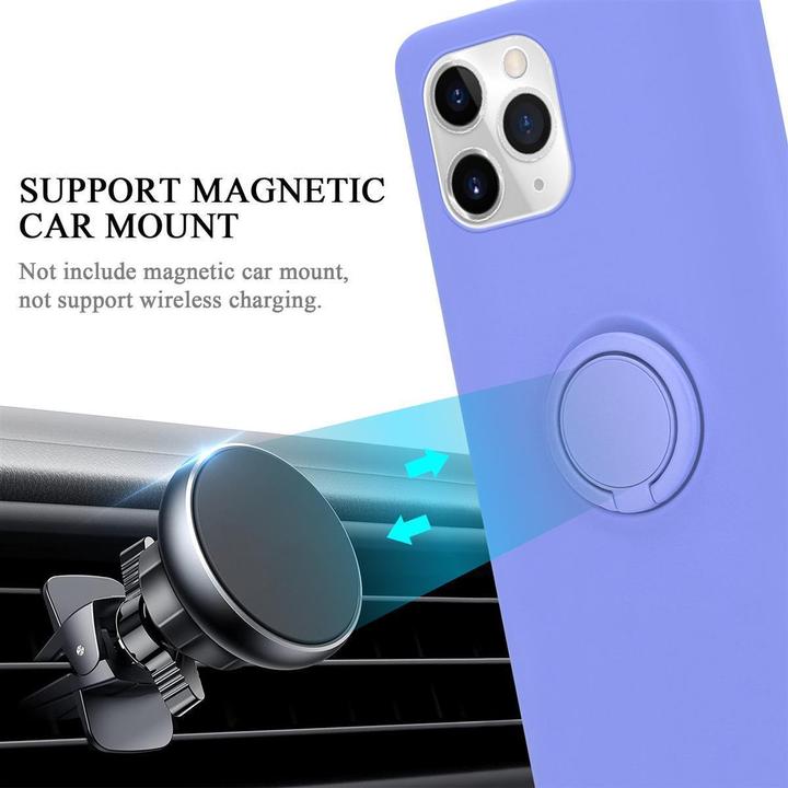 Productafbeelding Cadorabo TPU Vloeibare Ring Silicone Hoesje (Apple iPhone 11 Pro)