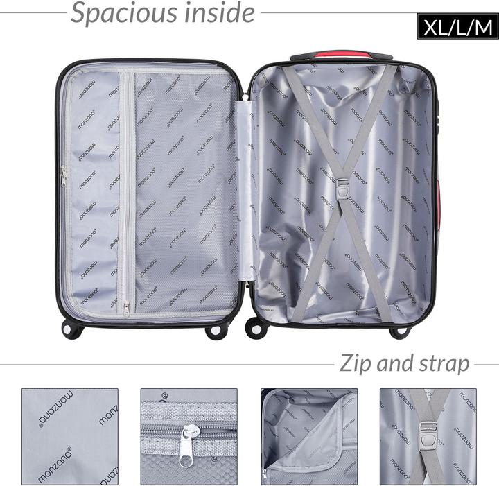 Produktbild Monzana Hartschalenkoffer (34 l, Handgepäck (bis 50l))
