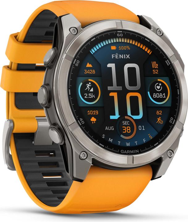 Productafbeelding Garmin FENIX 8 AMOLED Saffier Titanium (51 mm)