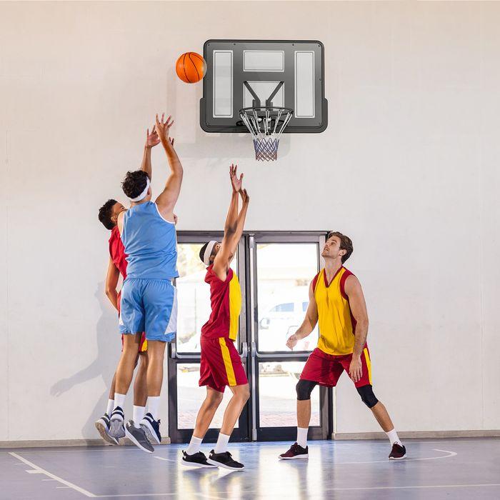 Produktbild Swisshandel24 Basketballkorb mit Rückwand für Outdoor & Indoor Wandmontage Schwarz