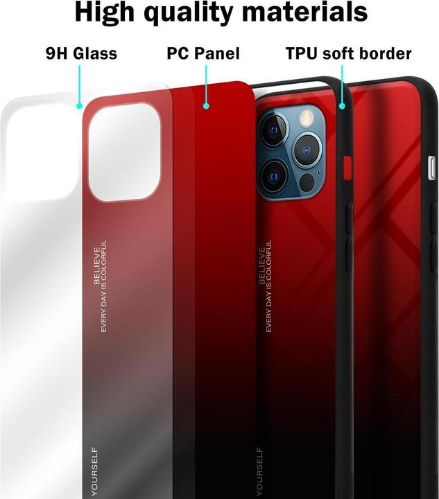 Actual product image Cadorabo TPU 2 colors glass cover (Apple iPhone 12, Realme 12 Pro+)