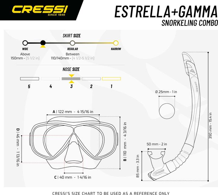Produktbild Cressi Estrella + Gamma