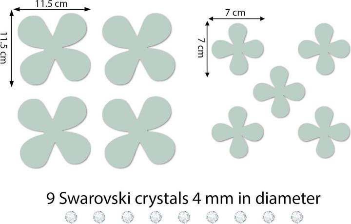 Actual product image Walplus flowers (85.5 x 85.5 cm)