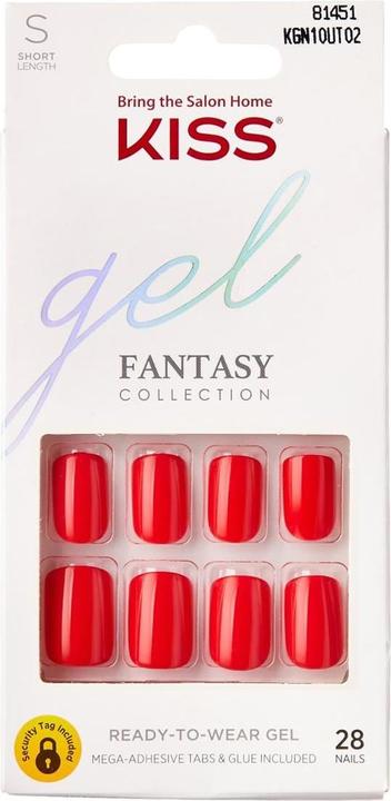 Produktbild KISS Gel Fantasy Nail Kit - Whatever (Kunstnägel, Durchsichtig, Rose)