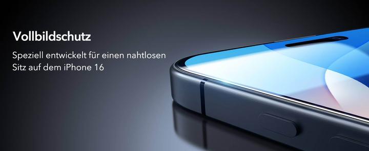 Productafbeelding ESR Beeldschermbescherming van gehard glas (1 Stuk, Apple iPhone 16, Apple iPhone 15)