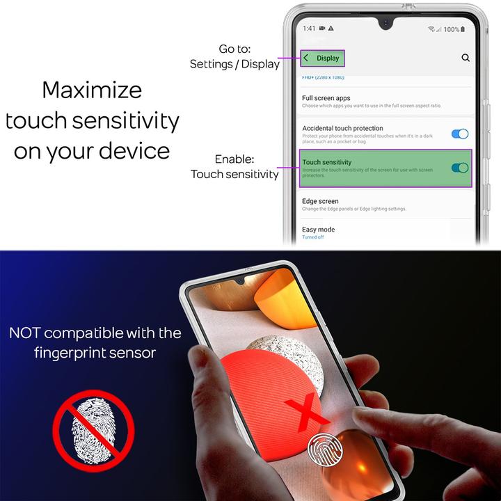 Immagine prodotto Nalia Custodia per cellulare a 360 gradi (Samsung Galaxy A42 5G)