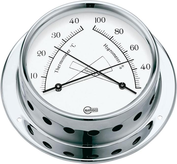 Image du produit Barigo Thermo/hygromètre Tempo, chrome 85mm