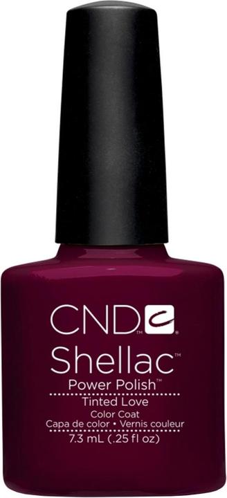 Actual product image CND Shellac - Color Coat Tinted Love (PLUM, Berry, UV gel varnish)
