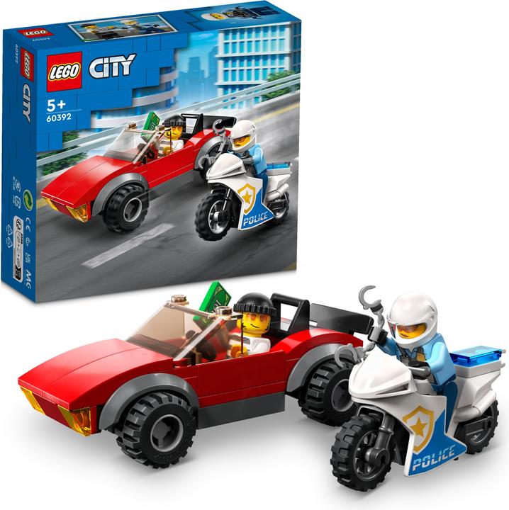 Actual product image LEGO Police motorbike chase (60392, LEGO City)