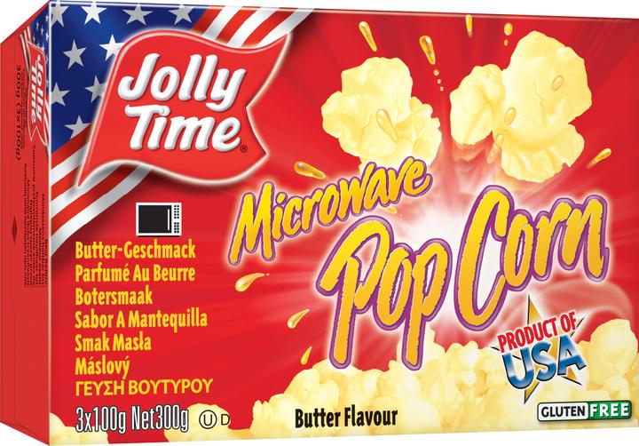 Jolly Time Mikrowellen Pop Corn Butteraroma 3 x 100 g (390 g)