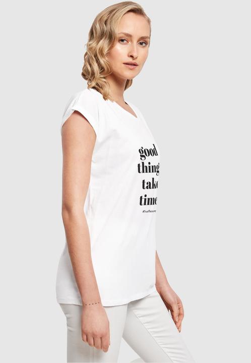 Actual product image Merchcode Ladies Good Things Take Time T-Shirt - 117487 (4XL)