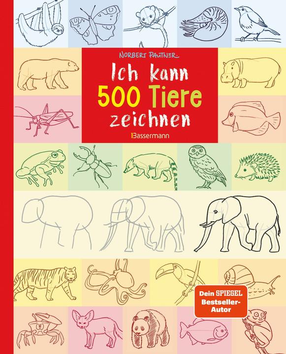 Actual product image Ich kann 500 Tiere zeichnen. Die Zeichenschule für Kinder ab 8 Jahren