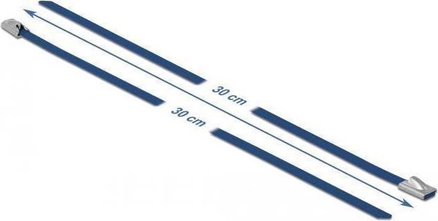 Produktbild Delock Edelstahlkabelbinder 300x4,6 10 Stk. (Metallkabelbinder, 300 mm, 10 Stk.)
