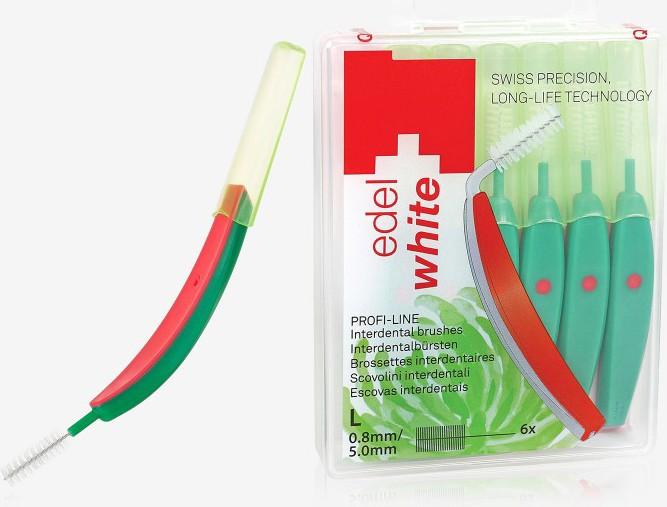 Actual product image Edel + White Interdental brushes L 0.8mm 6 pcs. (6 x, 0.80 mm)