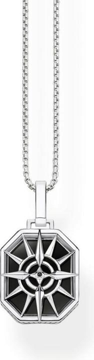 Produktbild Thomas Sabo Anhänger Kompass Stern schwarz (Geschwärzt, 925 Sterlingsilber)