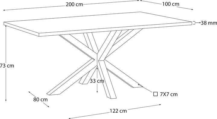 Actual product image Kave Home Argo (100 x 200 cm)
