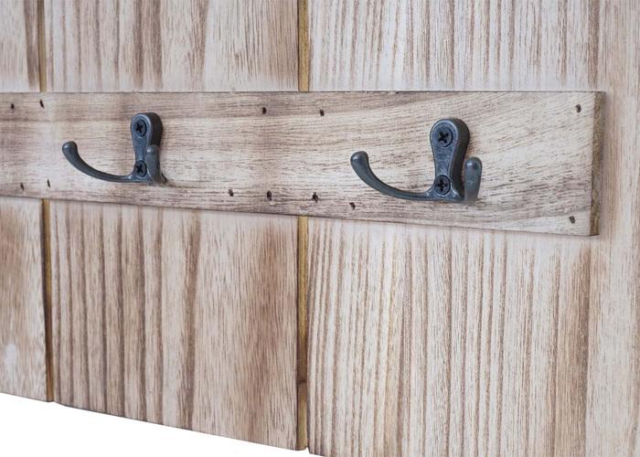 Immagine prodotto Mendler Appendiabiti da parete Welcome, Shabby Look Vintage, 91x60cm - marrone naturale