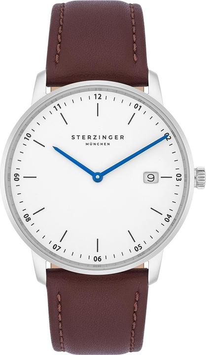 Image du produit Sterzinger Montre à quartz pour homme en cuir véritable brun - 30476 (Montre analogique, 38 mm)