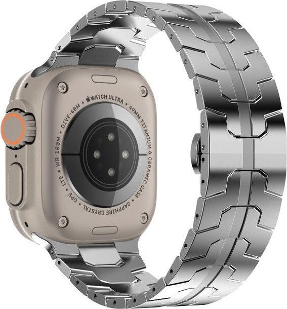 Actual product image MU Style OH Series Stainless Steel Iron Man Replacement Bracelet (20 mm, Stainless steel)