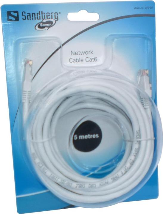 Actual product image Sandberg Network cable (U/UTP, CAT6, 5 m)