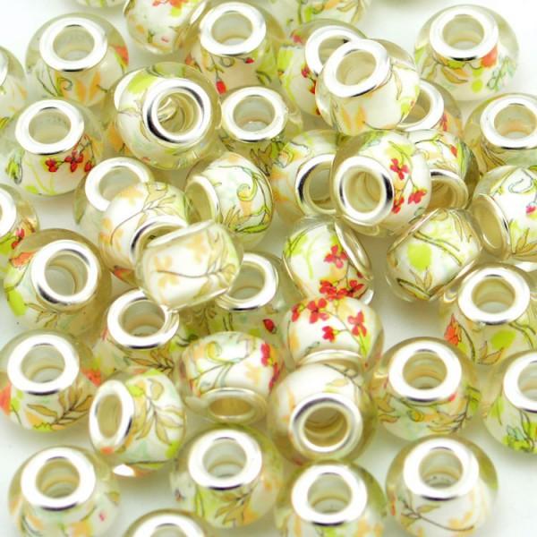 Produktbild Hermex Bead Perle versilbert - Silbrig Weiss (Metallegierung, Acrylglas)