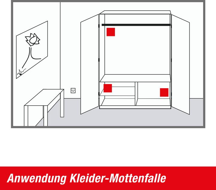 Actual product image Swissinno Kleider-Mottenfalle 2er inkl. Pheromon-Lockstoff