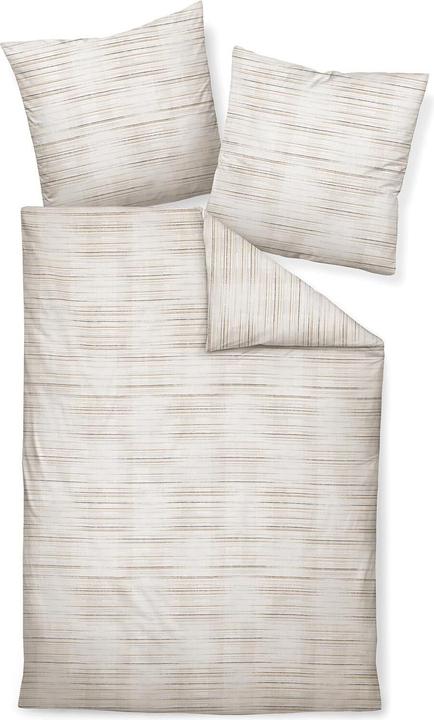 Image du produit Janine Literie en flanelle noble Chinchilla S 78064 naturel (Set de linge de lit, 135x200 cm, 80x80 cm)