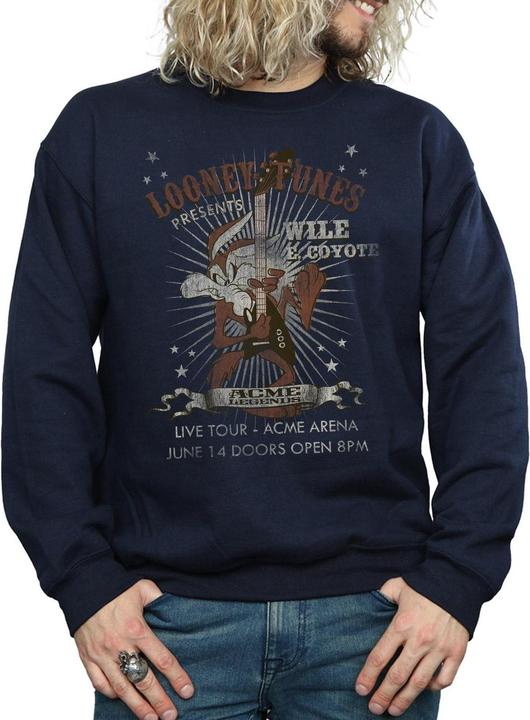 Immagine prodotto Looney Tunes Wile E Coyote Guitar Felpa Uomo (S)