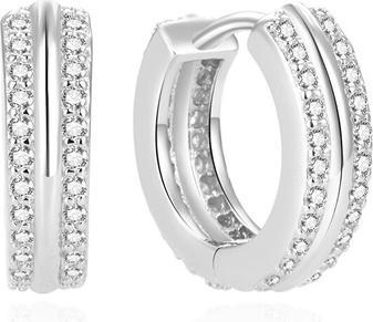 Immagine prodotto Beneto Orecchini tondi in argento con zirconi AGUC2378L (L)