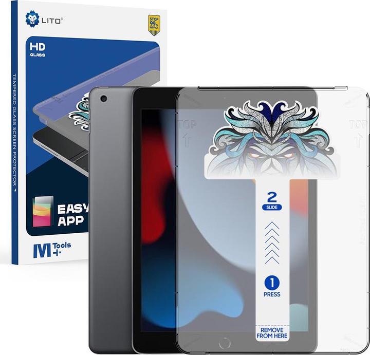 Image du produit Lito Verre blindé EasyShield iPad 7 / 8 / 9 - 10.2 (1 pièce(s), iPad 10.2)
