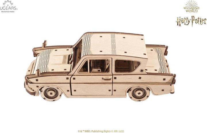 Actual product image Ugears Flying Ford Anglia