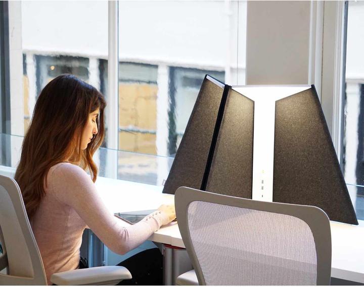 Actual product image Pablo Design Corner Office 30 Acoustic Panel Table Lamp (6000 lm)