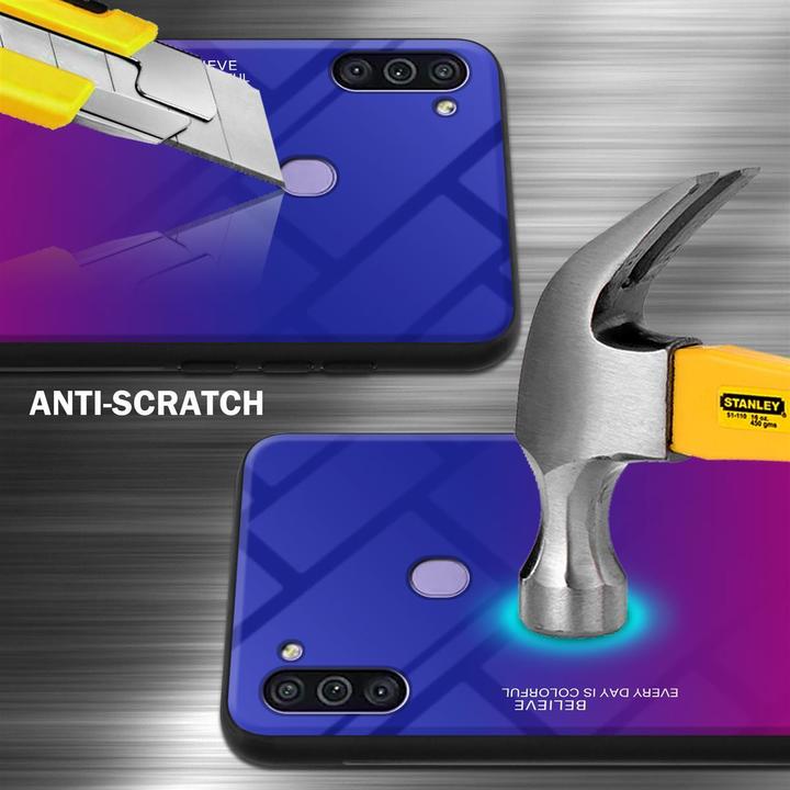 Productafbeelding Cadorabo TPU 2 kleuren glasdekking (Samsung Galaxy M11, Samsung Galaxy A11)