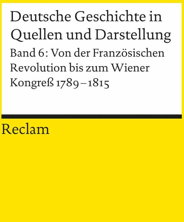 Actual product image Deutsche Geschichte in Quellen und Darstellung 6 (German, Walter Demel, Uwe Puschner, 1995)