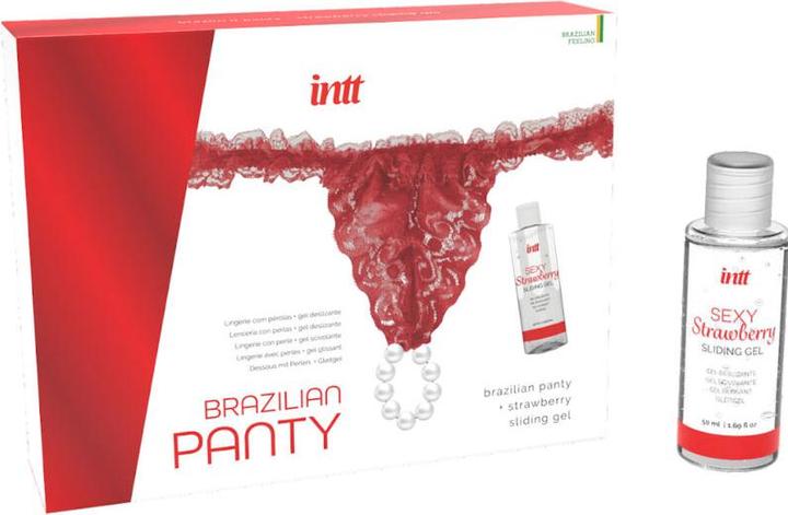 Actual product image Intt Brazilian Panty - Red (50 ml, Intimate washing lotion)