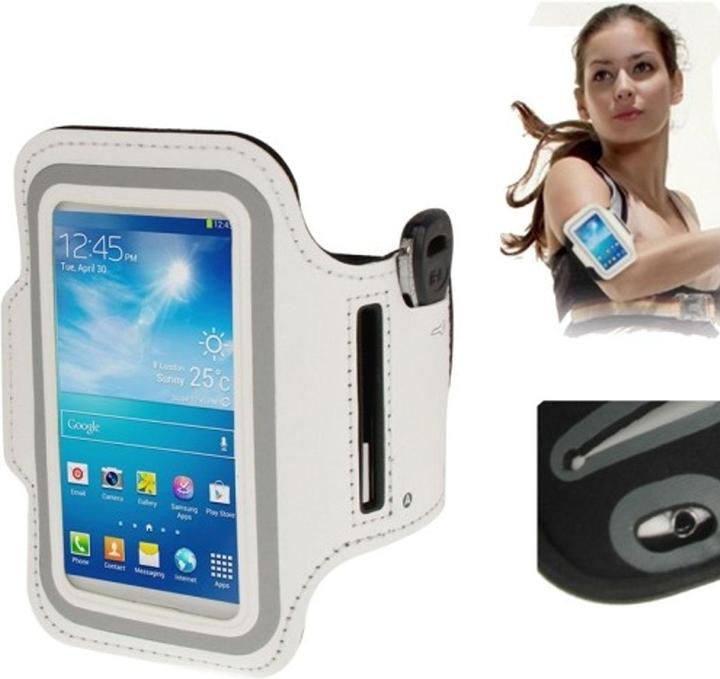 Produktbild König Design Tasche Armband für Samsung Galaxy S4 mini i9190 Weiss