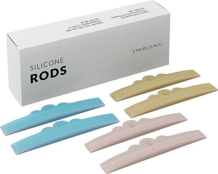 Produktbild NoName Silikonstäbchen 3 Paare Wimpernliftstäbchen Silikonpads für Wimpernlifting Schilde (Wimpernkleber)