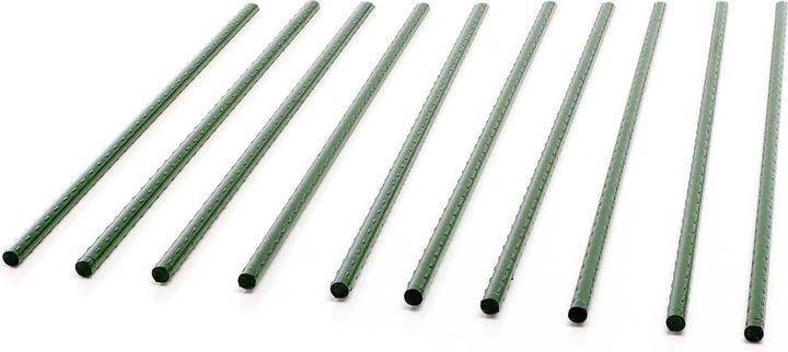 Produktbild Toboli 10x Pflanzstäbe 60cm Ø8mm Rankstäbe Metall Kunststoff Tomatenstangen (0.80 cm, 0.80 cm)