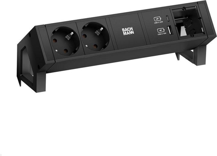 Actual product image Bachmann DESK2 2xCEE7/3 1xUSB A&C 22W (2 x, GST18, 0.20 m)