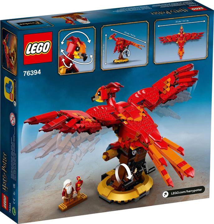 Actual product image LEGO Fawkes, Dumbledore's Phoenix (76394, LEGO Harry Potter, LEGO Rare Sets)