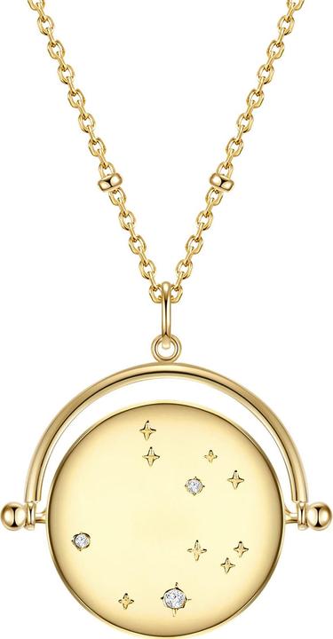 Produktbild Glanzstücke München Damen Sternzeichen Widder Sterling Silber Zirkonia gelbgold 50,0 cm Basiskette + 5,0 cm Verlängerung (Sterling Silber, 50 - 55 cm)