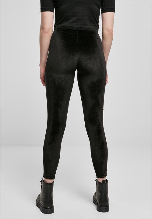 Actual product image Urban Classics Ladies Velvet Tech Mesh Leggings (M)