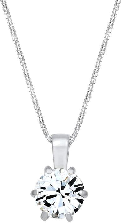 Produktbild Elli Halskette Panzerkette Basic Kristalle 925 Silber (925er Sterling Silber, Glaskristall)