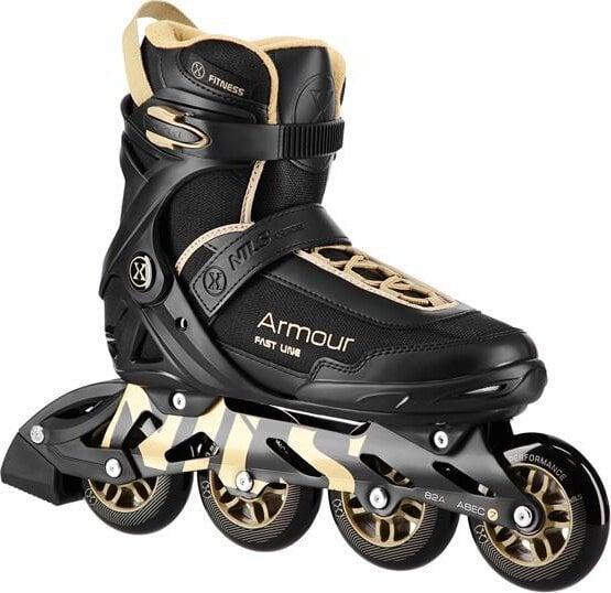 Produktbild NoName Nils Extreme Armour Inlineskates in schwarz und gold Grösse 44 (44)