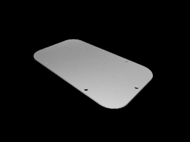 Actual product image Rittal Metal flange plate size 1 AX 2571.100