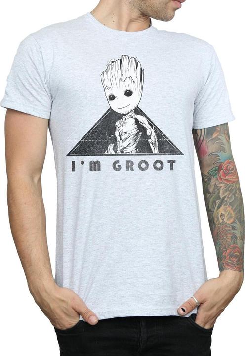 Image du produit - T-shirt GUARDIANS OF THE GALAXY VOL. GROOT MONO TRIANGLE - Homme (3XL)