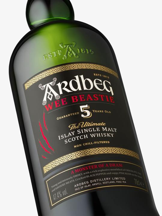 Immagine prodotto Ardbeg Single Malt Wee Beastie (Single Malt, Whisky scozzese, 1 x 70 cl)