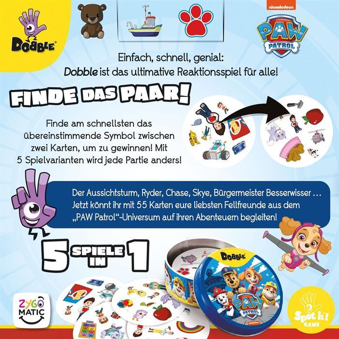 Actual product image Zygomatic Dobble Paw Patrol Eco-Sleeve (En) (German)