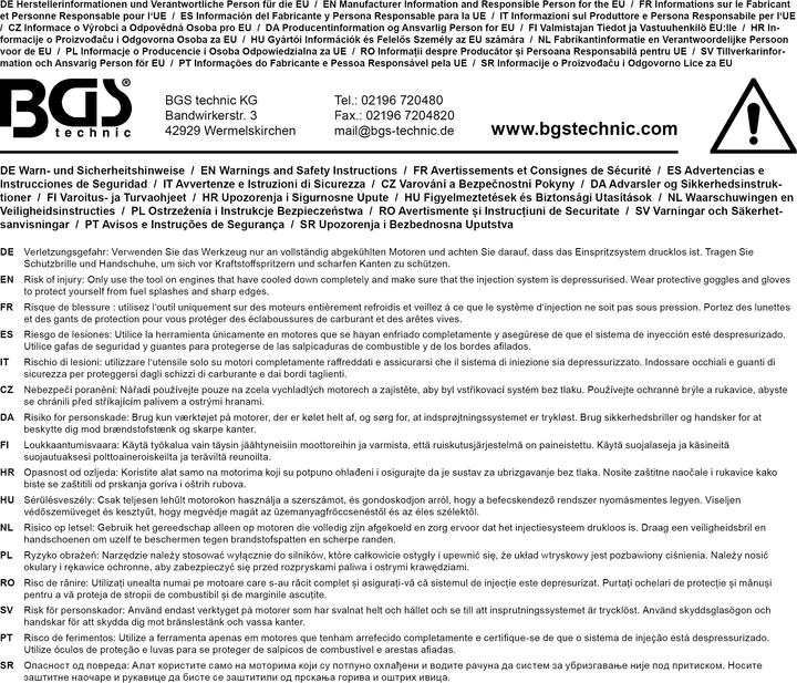 Produktbild BGS Injektor-Demontagewerkzeug für Drucklufthammer