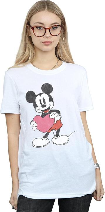 Immagine prodotto Disney Mickey Mouse Valentine Heart Maglietta Ampia Donna (L)